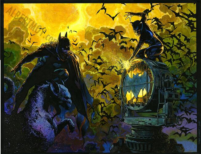 batman catwoman 8 wrap around cover  666