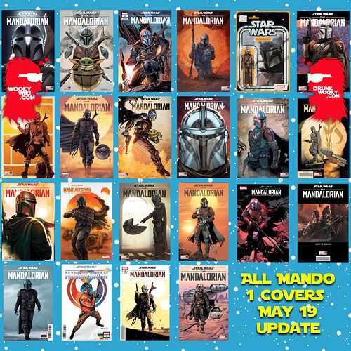 The Mandalorian #1 All Mando Covers May 19