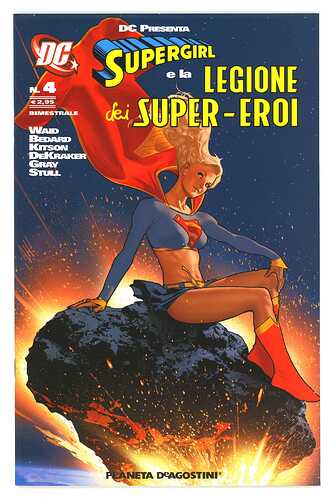 Supergirl and the LoSH 23 ITALIAN Edition Adam Hughes cover VHTF in US Copy 2