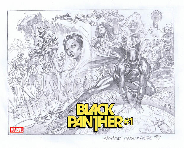 BlackPanther_1_Second-printing_Ross_Sketch