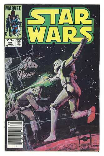 Star Wars 98 Canadian Price Variant Bill Sienkiewicz cover