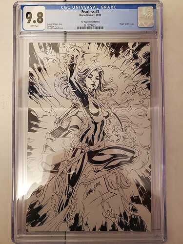 Fearless (2019) #3 JSC Fan Appreciation virgin sketch variant