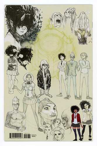 Strange Academy 1 Humberto Ramos Wraparound cover ELEVEN FIRST APPs Copy 1 BACK