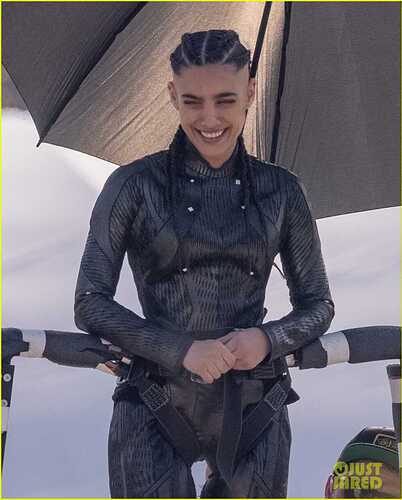 Photos for: We have the first photos of Maria Gabriela de Faria on set of SUPERMAN!    The 31-year-old actress was all smiles as she got hooked up to a harness while she prepared…