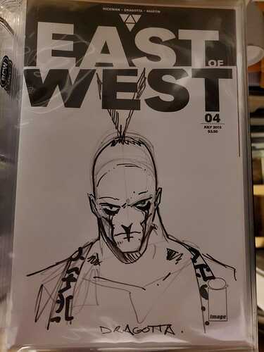 East of West (2013) #4 Wolf sketch (signed)