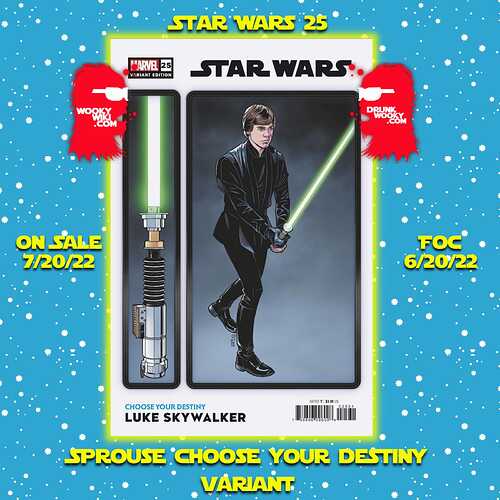 Star Wars 25 Sprouse Choose Your Destiny Variant png