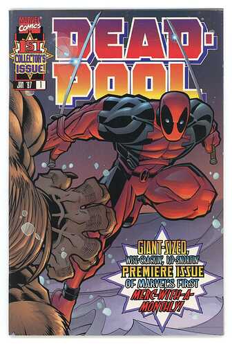 Deadpool 1 1997 NEWSSTAND edition