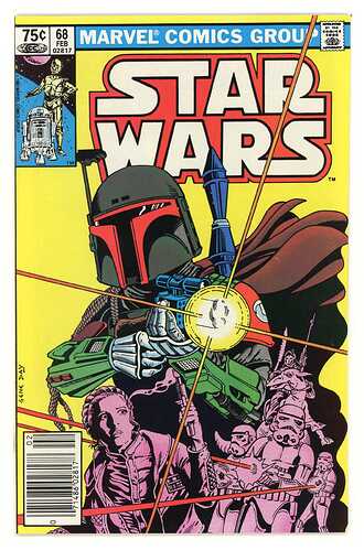 Star Wars 68 Canadian Price Variant Partial Boba Fett origin