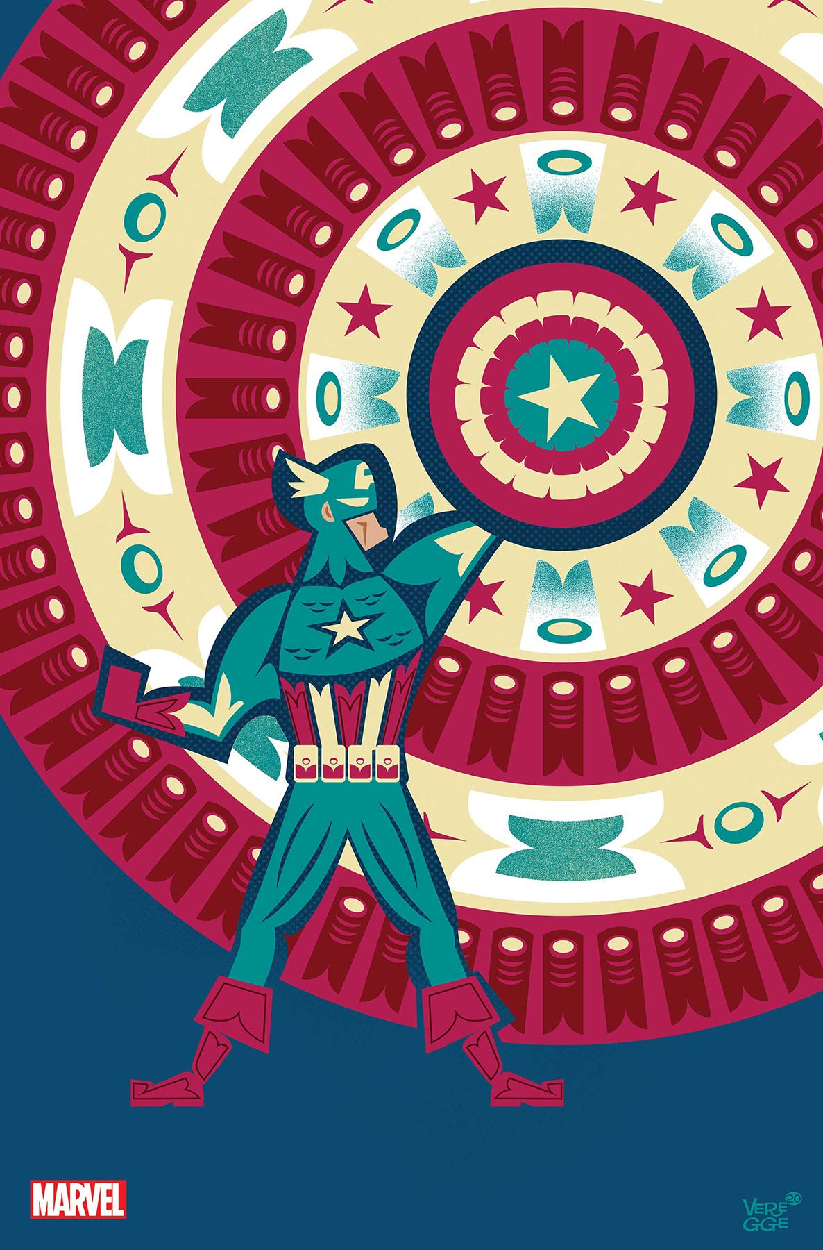 Captain America #25 (Veregge Captain America Variant)