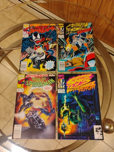 Ghost Rider/Blaze #5 6 & Web of Spider-Man #95 96 (Marvel) "Spirits of Venom"