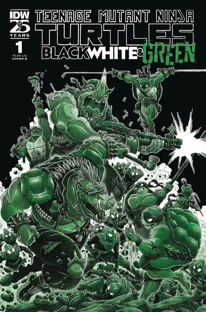 Teenage Mutant Ninja Turtles Black White & Green #1 (Cover B - Stokoe)